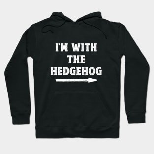 Funny Halloween I'm With The Hedgehog Costume Couple (White) Hoodie